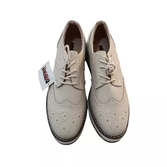 DADAWEN Women's Platform Lace-Up Wingtips Square Toe Oxfords Sz 39(EU) 8.5(US) - Picture 3 of 5